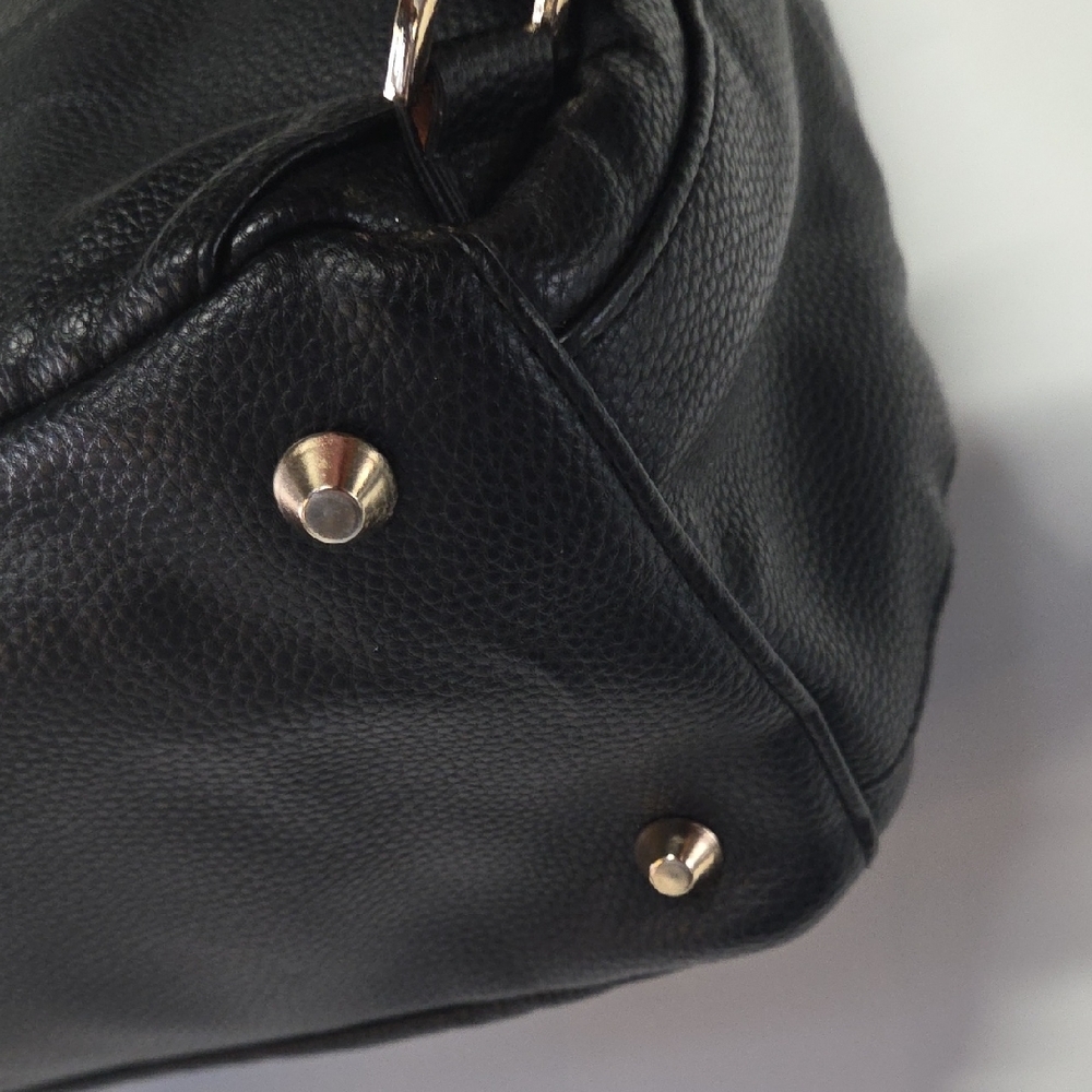 Landici Black Faux Pebbled Leather Backpack - Picture 4 of 9